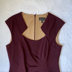 Connected Apparel Burgundy Dress Size US 10